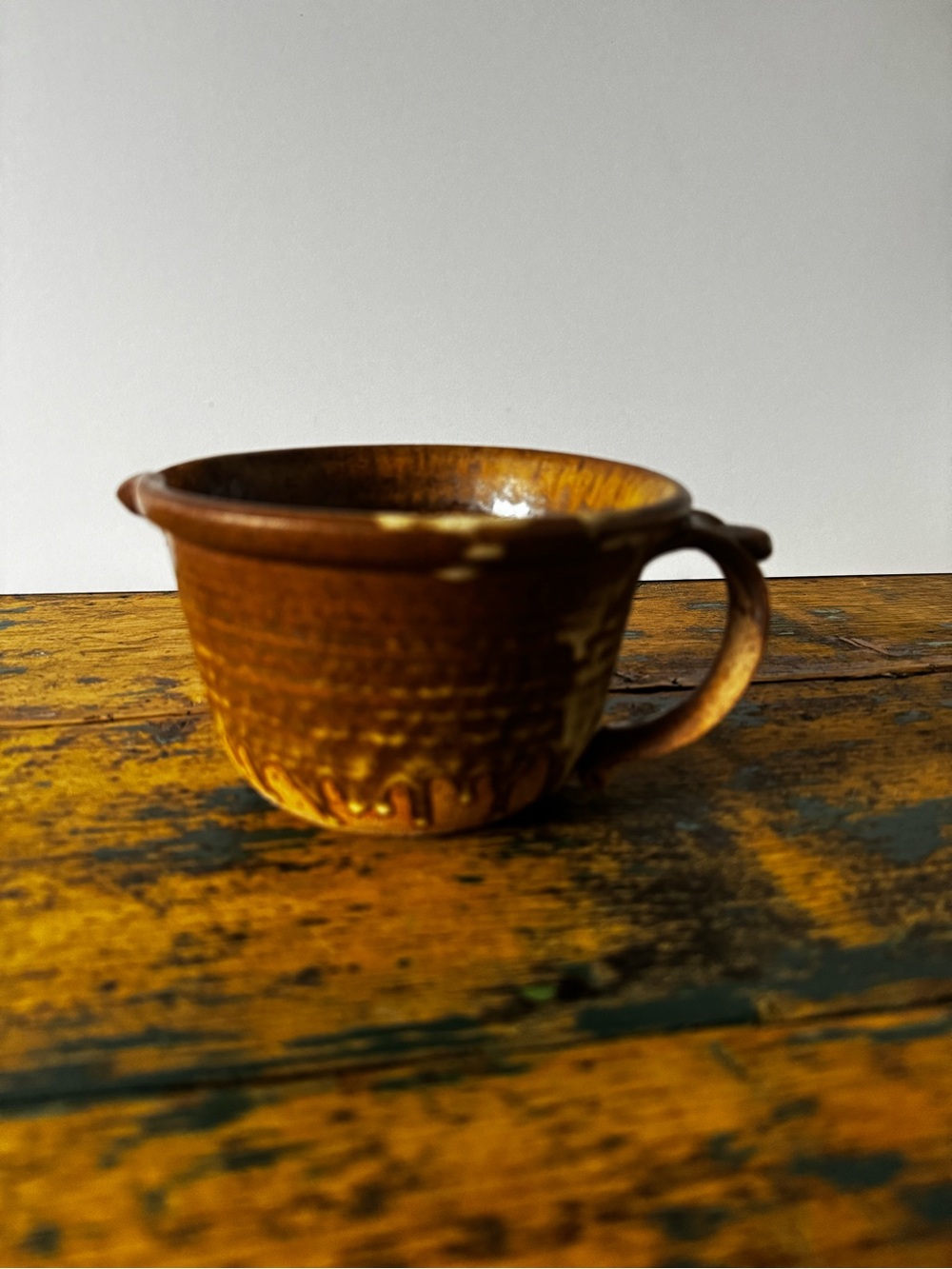 Beaver Flats Pottery Brown Glazed Ceramic Pitcher